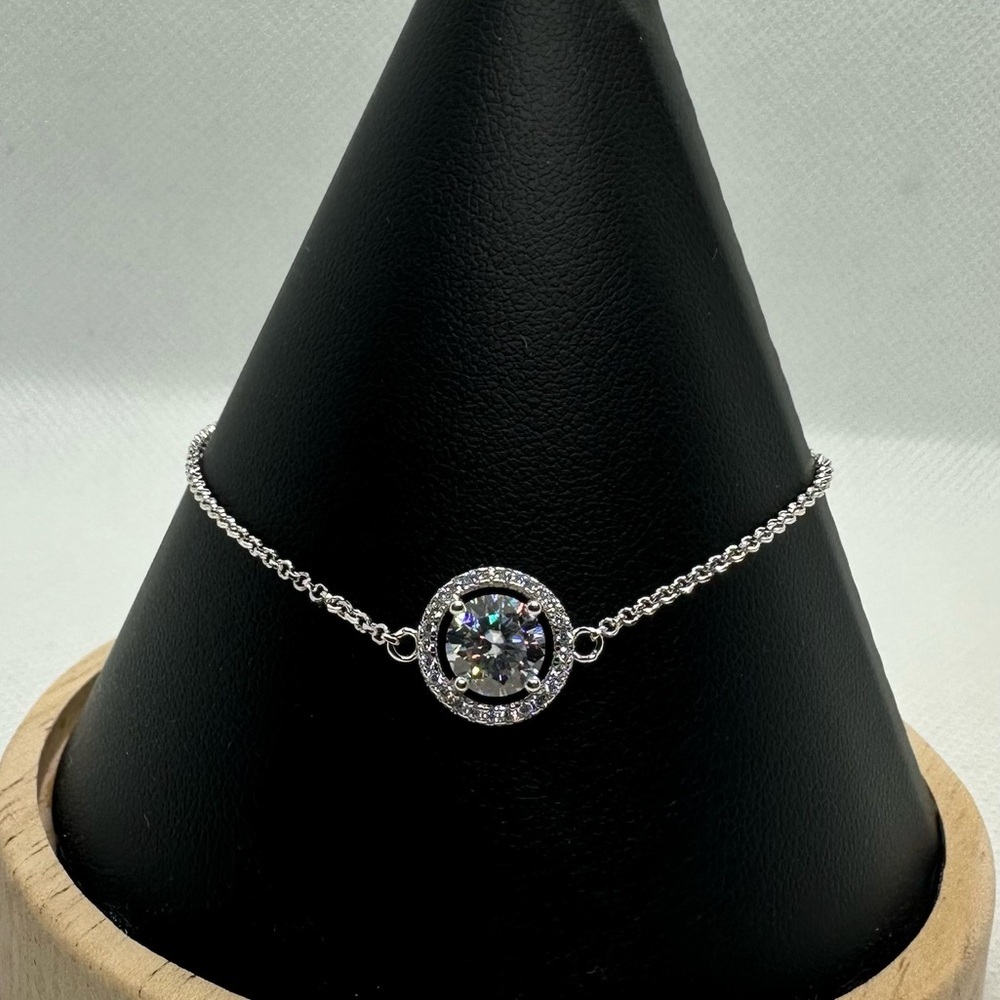 1ct adjustable moissanite bracelet